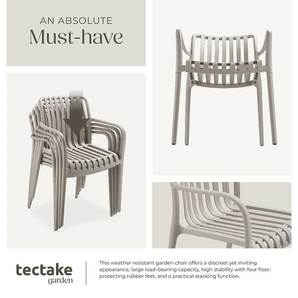Tectake Hagestoler Alcudia Sett med 2 - A - Som ny