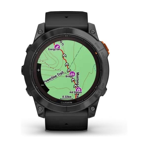 Garmin Fenix 7X Pro Solar med sort rem - A - Som ny
