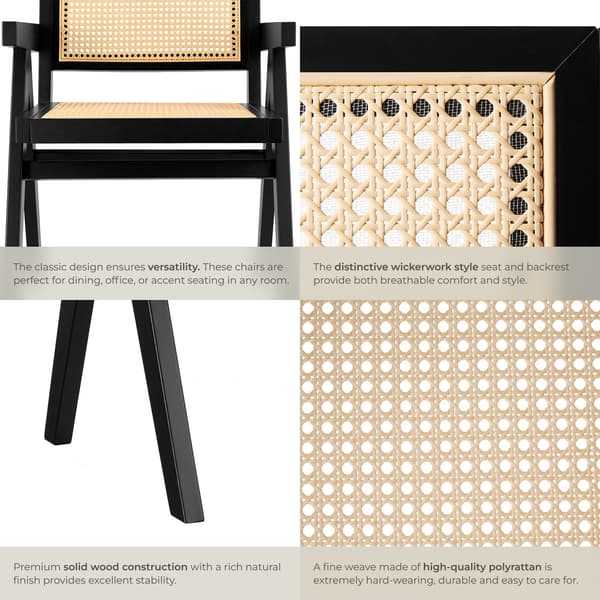 tectake Spisestol Lizzy Per Stykke, Svart - A - Som Ny