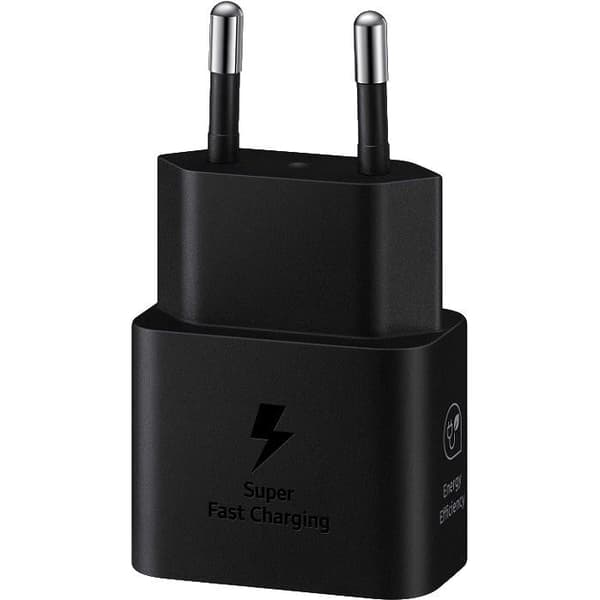Samsung 25W USB-C Oplader, Sort - C - Mindre Slid