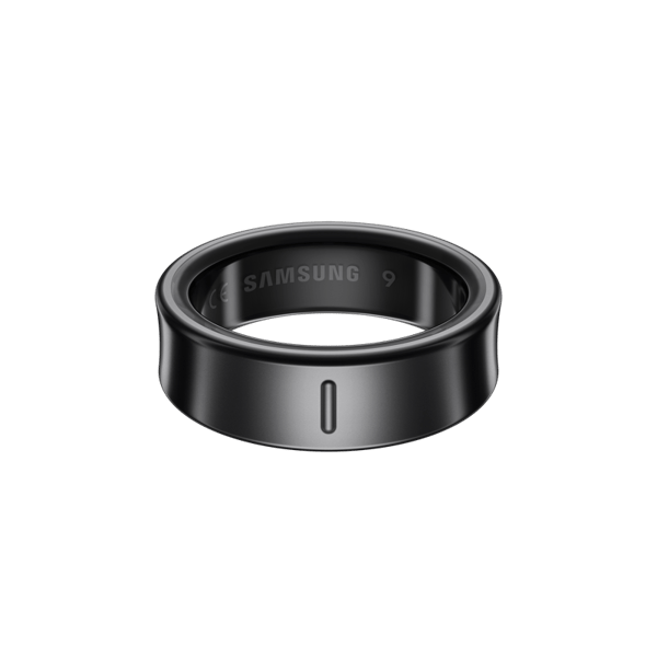 Samsung Galaxy Ring Titanium Sort, Størrelse 7 - A - Som ny