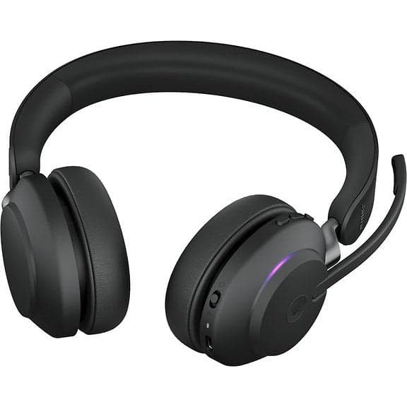 Jabra Evolve2 65 Stereo LINK380A Trådløst Headset + Dockingstation, MS, Sort - A - Som ny