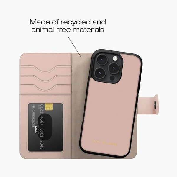 Magnet Wallet+ iPhone 16 Pro, Pink - A - Som ny