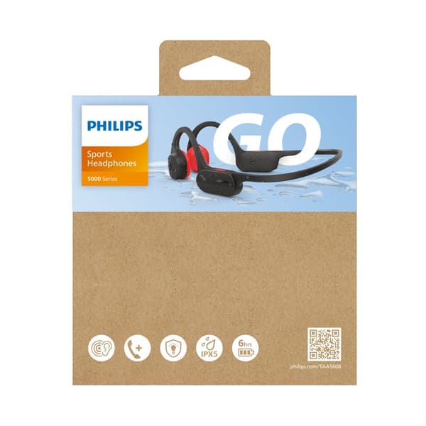 Philips GO A5608 IPX5 Sort - B - Meget God