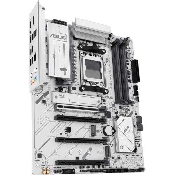 ASUS B650E MAX GAMING WIFI W Moderkort, Vit - A - Som ny