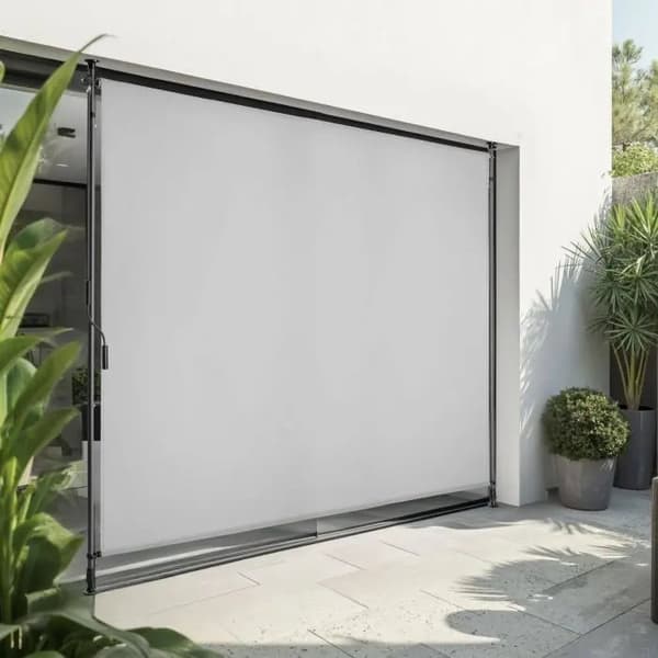 Tectake Infällbar Markis Taija 200 x 310 cm, Ljusgrå - A - Som ny