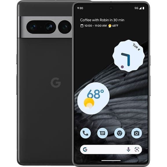 Google Pixel 7 Pro 5G Telefon, 128/12 GB, Obsidian - C - Af Partner
