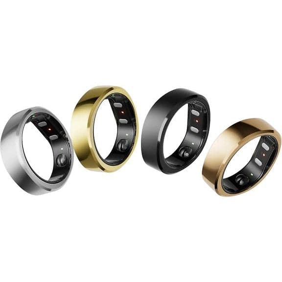 RingConn Gen 2 Smart Ring, Sort, Størrelse 14 - A - Som Ny