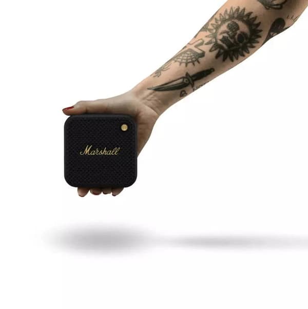 Marshall Willen Bærbar Bluetooth Højttaler Sort og Messing - B - Meget God