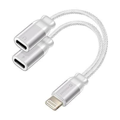 Swissten Lightning lyd- og opladningssplitteradapter - A - Som ny