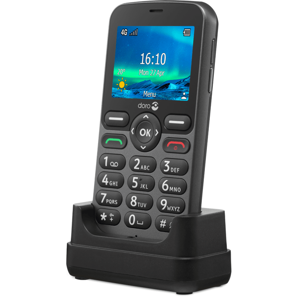Doro 5861 4G, Graphite - A - Som ny
