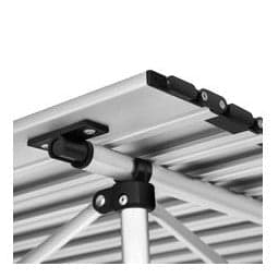 Tectake Vikbart Campingbord i Aluminium - B - Mycket bra
