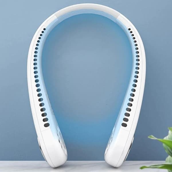 Bærbar halsventilator, sort - A - Som ny