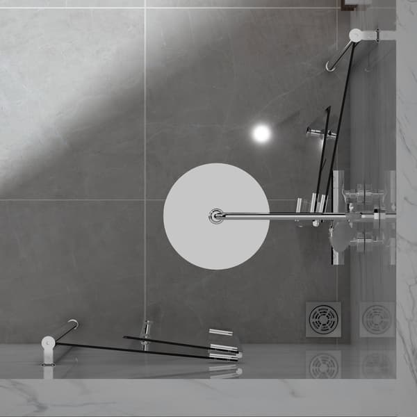 Bathlife Foldbart Brusehjørne 900mm - A - Som Ny