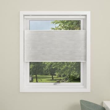 Plisségardin Debel Touch Split, 140x160 cm, Hvit - A - Som ny