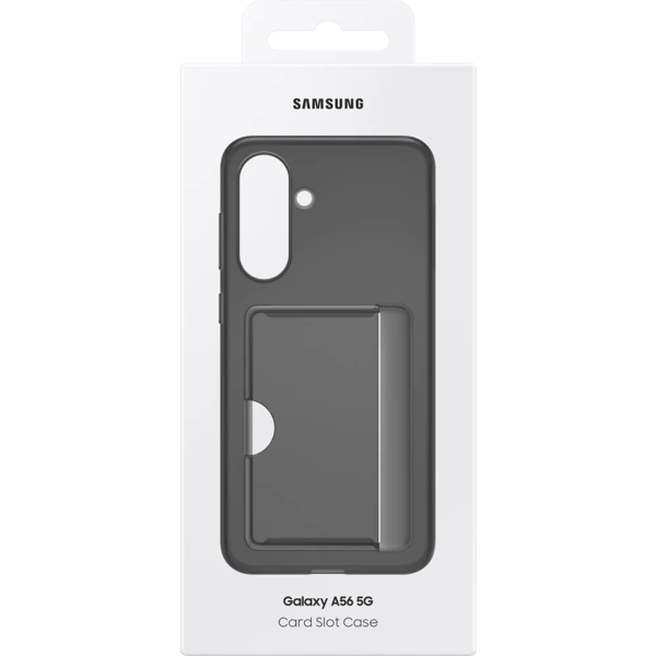 Samsung A56 korttipaikkasuojakotelo, musta - C - Pientä kulumaa
