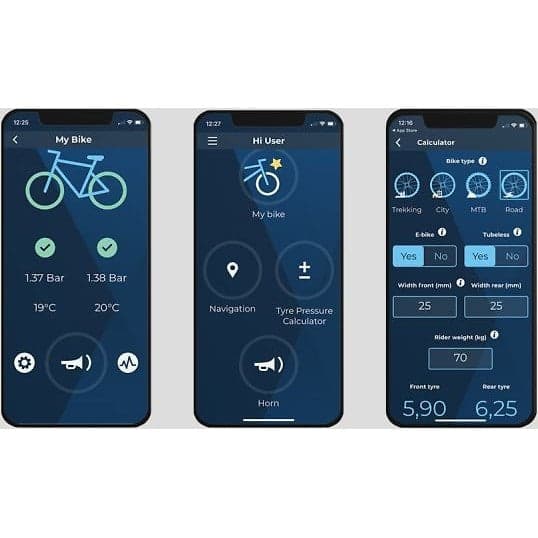 AIRsistant Trykmonitor 2 Sensorer til Schrader Ventil, Sort - A - Som Ny