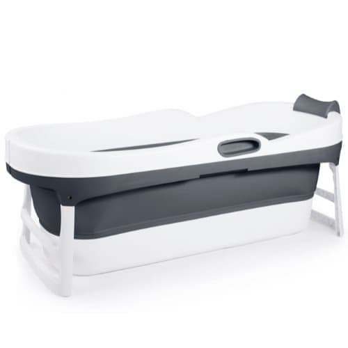 HelloBath Foldbart Badekar, James XL (148cm), Antracit - A - Som Ny