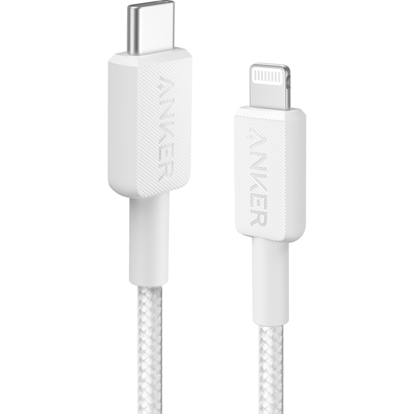 Anker 322 USB-C til Lightning-kabel 1,8m, Hvit - A - Som ny