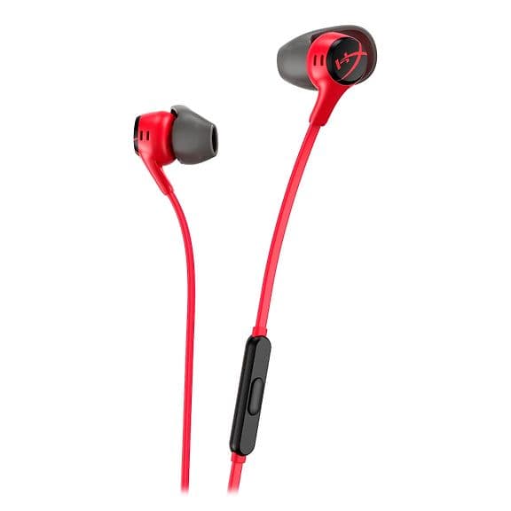 HyperX Cloud Earbuds II Gaming Earbuds, röd - C - Mindre slitage