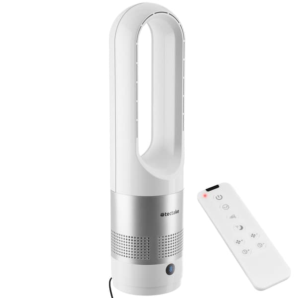 Tectake Polar Tårnventilator med 80° Oscillation, Hvid - B - Meget God