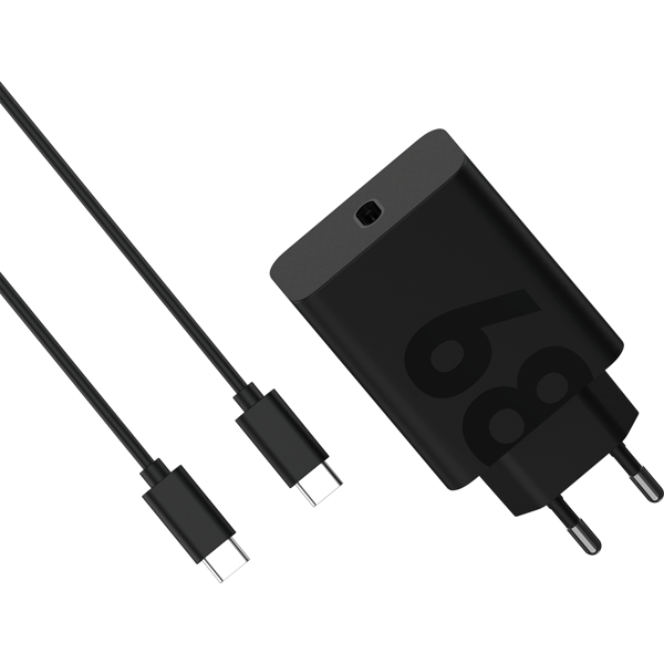 Motorola 68W Turbo USB-C Oplader, Sort - A - Som ny