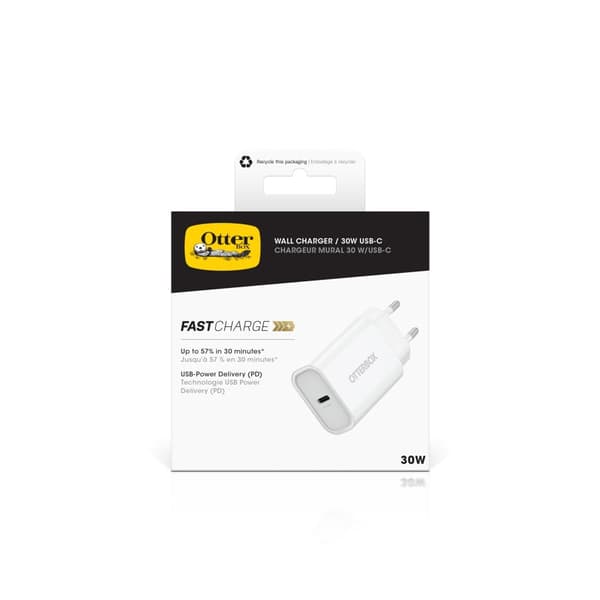 OtterBox Lader 30W USB-C, Hvit - A - Som Ny