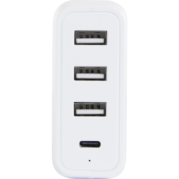 TechnoSmart 4-Port Hurtiglader PD QC3.0 - A - Som Ny