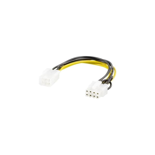 Prokord 6-bens PCI-E til 8-bens PCI-E strømadapterkabel, 10 cm - A - Som ny