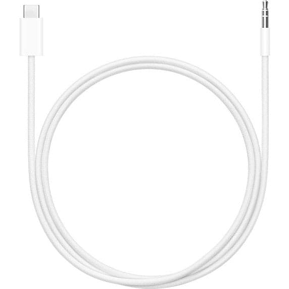 Apple USB-C til 3,5 mm lydkabel, hvid, 1,2 m - A - Som ny