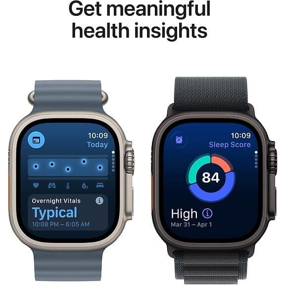 Apple Watch Ultra 3 GPS Cellular 49 mm Sort Titanium urkasse og Sort Milanese loop Medium - B - Meget god