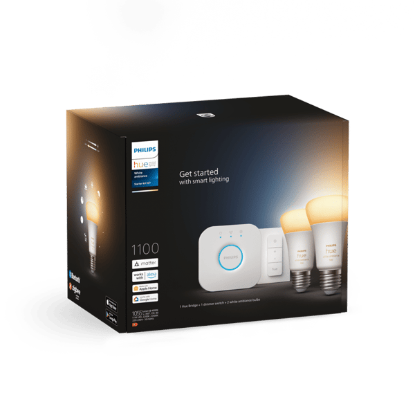 Philips Hue White Ambiance E27 Starter Kit - A - Som ny