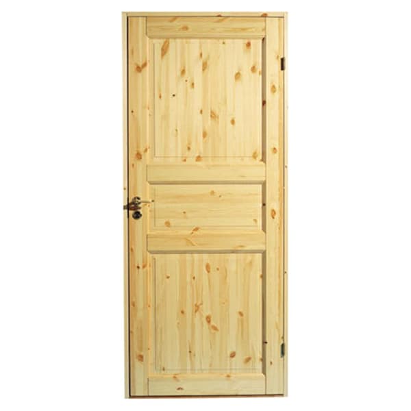 Inner Door Solid 3 Untreated Pine W:100 cm H:200 cm - A - Som ny