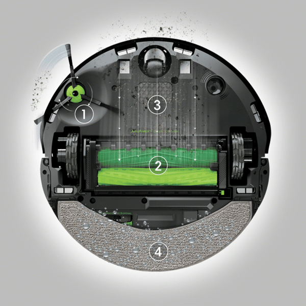iRobot Roomba Combo 10 Max Robotstøvsuger - C - Mindre Slid