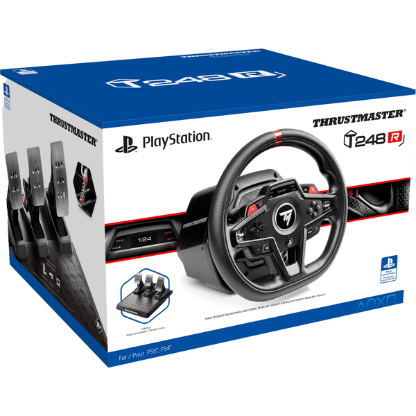 Thrustmaster T248R PS5 rat og pedaler - A - Som ny