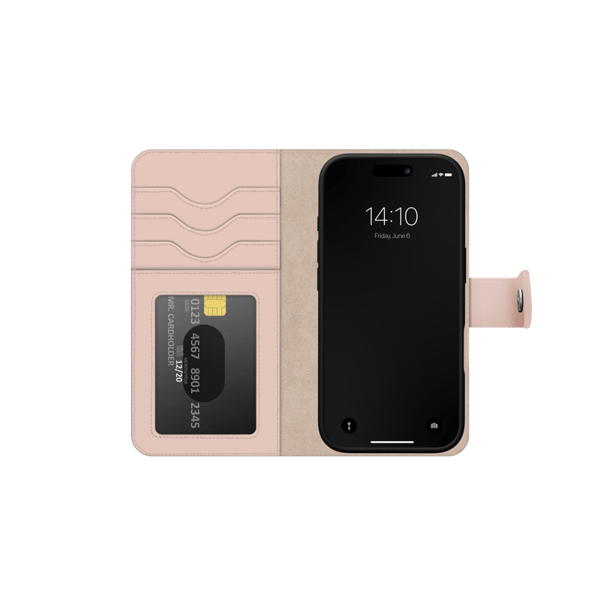 Ideal Magnet Plånbok+iPhone 16, Rosa - A - Som ny