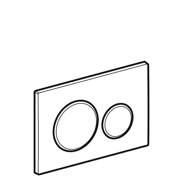 Geberit Sigma 20 Matt Krom/Krom Spyleplate - A - Som Ny