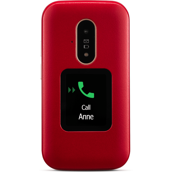 Doro 6881 punainen 4G läppäpuhelin - C - Pientä kulumaa
