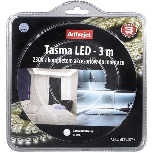LED-stripe ActiveJet AJE-LED STRIPE, 3 m, IP67, 230 V - A - Som ny