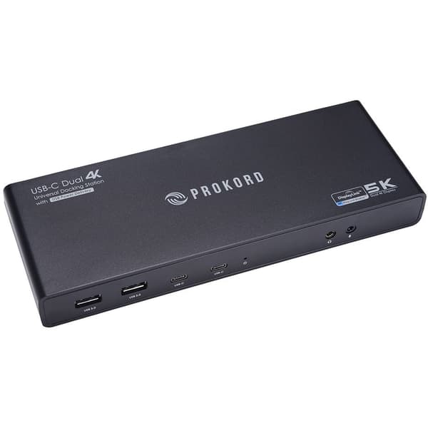 Prokord Dockingstasjon USB-C 5k Dobbel Skjerm - C - Mindre Slitasje