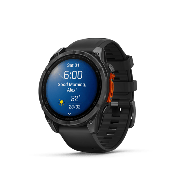 Garmin Fenix 8 47 AMOLED Sort Silikone Rem SG - A - Som Ny