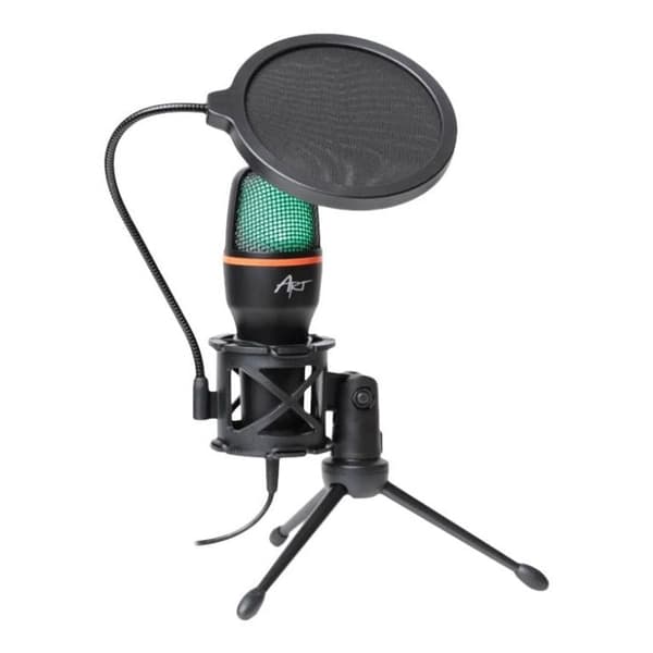 Art AC-02 USB-mikrofon, mat sort - A - Som ny