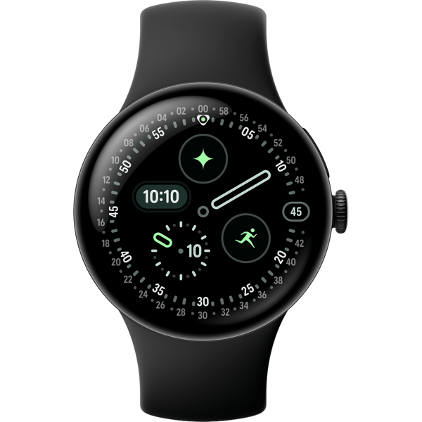 Google Pixel Watch 4 eSIM Smartwatch, 45mm, Sort - A - Som ny