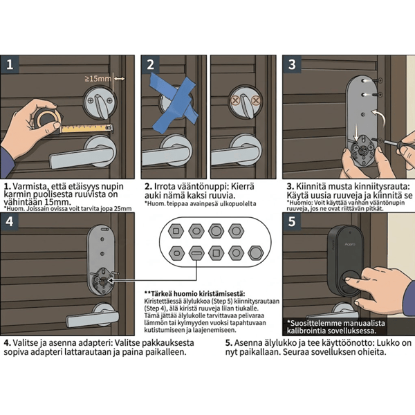 Aqara Smart Lock U200 Kit - Vit - A - Som ny