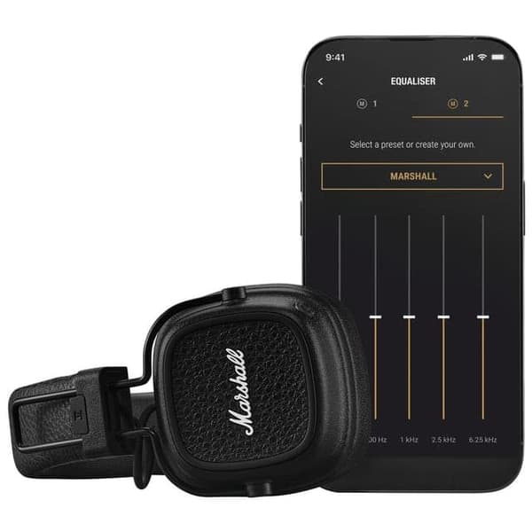 Marshall Major V trådløse on-ear hovedtelefoner, sort - C - Mindre slid