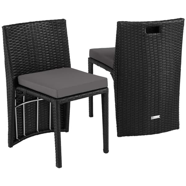 Tectake Hagebord og stoler Hamburg, bistrosett - A - Som ny