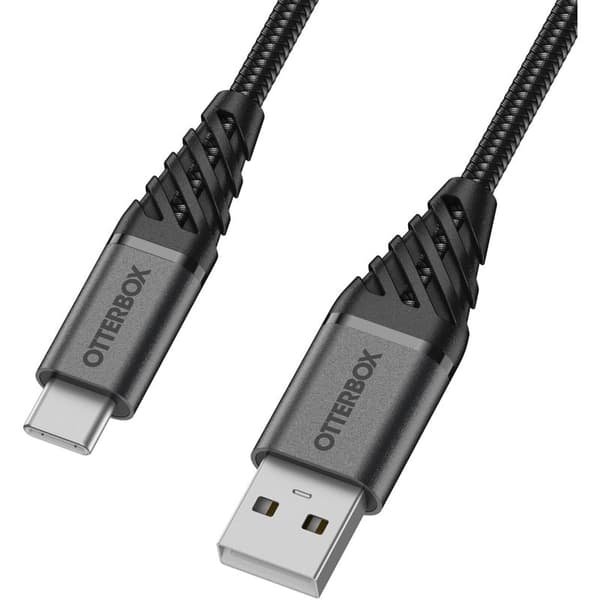 OtterBox Premium Kabel USB A-C 2M Sort - A - Som ny