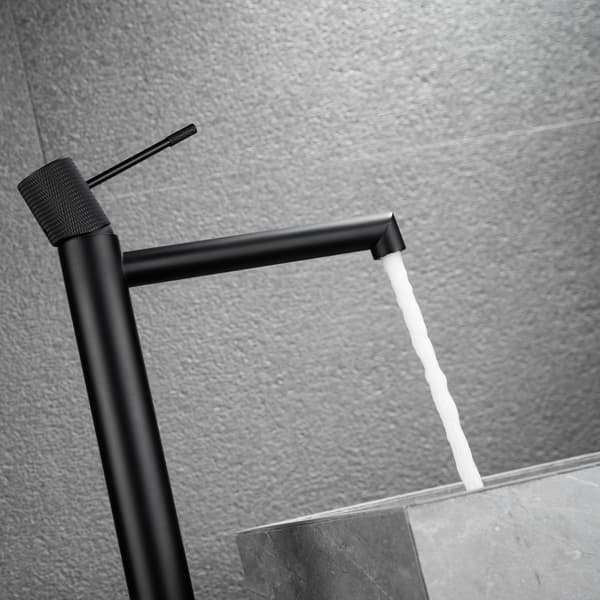 Bathlife Vidd høj håndvaskarmatur, mat sort - B - Meget god