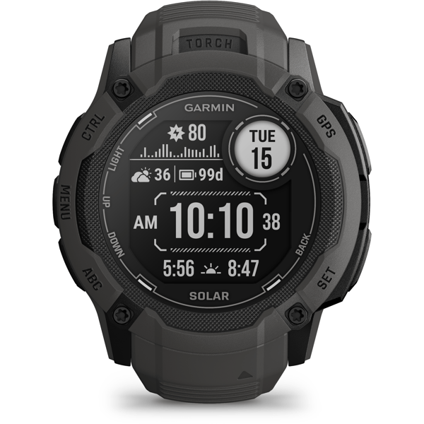 Garmin Instinct 2X Solar, grafiitinharmaa - A - Kuin uusi