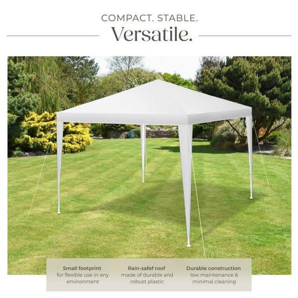 Tectake Pavillon Farah, Hvid, 3 x 3 m - C - Mindre Slid